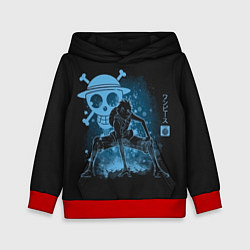 Толстовка-худи детская One Piece, цвет: 3D-красный