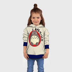 Толстовка-худи детская Мой сосед Тоторо, цвет: 3D-синий — фото 2