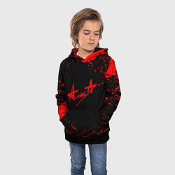 Толстовка-худи детская АлисА, цвет: 3D-черный — фото 2