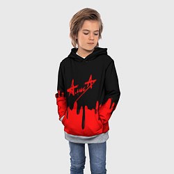 Толстовка-худи детская АлисА, цвет: 3D-меланж — фото 2