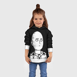Толстовка-худи детская ONE-PUNCH MAN, цвет: 3D-белый — фото 2