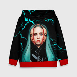 Толстовка-худи детская BILLIE EILISH, цвет: 3D-красный