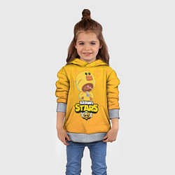Толстовка-худи детская BRAWL STARS SALLY LEON, цвет: 3D-меланж — фото 2