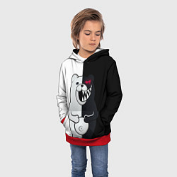 Толстовка-худи детская MONOKUMA, цвет: 3D-красный — фото 2