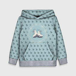 Толстовка-худи детская Фигруное катание, цвет: 3D-меланж