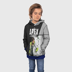 Толстовка-худи детская Apex Legends, цвет: 3D-синий — фото 2