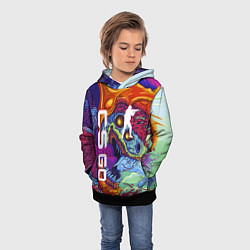 Толстовка-худи детская CS GO HYPERBEAST, цвет: 3D-черный — фото 2