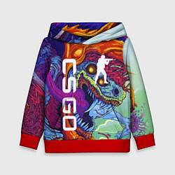 Толстовка-худи детская CS GO HYPERBEAST, цвет: 3D-красный