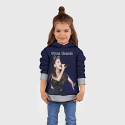 Толстовка-худи детская Ariana Grande Ариана Гранде, цвет: 3D-меланж — фото 2