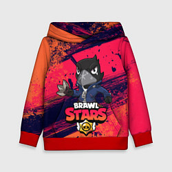 Толстовка-худи детская Brawl Stars CROW, цвет: 3D-красный