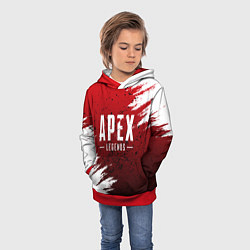 Толстовка-худи детская APEX LEGENDS, цвет: 3D-красный — фото 2