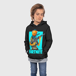 Толстовка-худи детская Fortnite, цвет: 3D-меланж — фото 2
