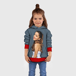 Толстовка-худи детская Ariana Grande Ариана Гранде, цвет: 3D-красный — фото 2