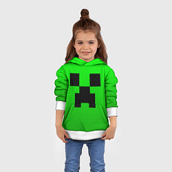 Толстовка-худи детская MINECRAFT, цвет: 3D-белый — фото 2