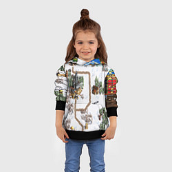 Толстовка-худи детская Heroes of Might and Magic, цвет: 3D-черный — фото 2