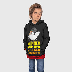 Толстовка-худи детская Winner Chicken Dinner, цвет: 3D-красный — фото 2