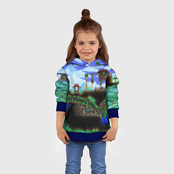 Толстовка-худи детская TERRARIA, цвет: 3D-синий — фото 2