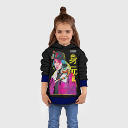 Толстовка-худи детская 2К Girl, цвет: 3D-синий — фото 2