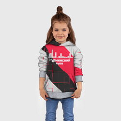 Толстовка-худи детская Нурминский, цвет: 3D-меланж — фото 2