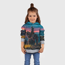 Толстовка-худи детская The Witcher, цвет: 3D-меланж — фото 2