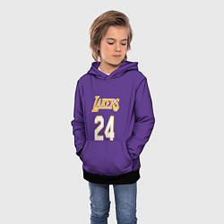 Толстовка-худи детская Los Angeles Lakers Kobe Brya, цвет: 3D-черный — фото 2