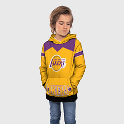 Толстовка-худи детская Los Angeles Lakers, цвет: 3D-черный — фото 2