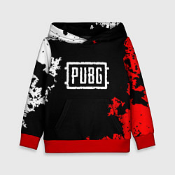 Толстовка-худи детская PUBG, цвет: 3D-красный