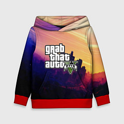 Толстовка-худи детская GTA 5, цвет: 3D-красный