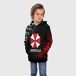 Толстовка-худи детская RESIDENT EVIL UMBRELLA CORP, цвет: 3D-черный — фото 2