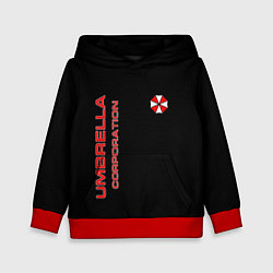 Толстовка-худи детская Umbrella Corporation, цвет: 3D-красный