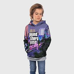 Толстовка-худи детская Grand Theft Auto Vice City, цвет: 3D-меланж — фото 2