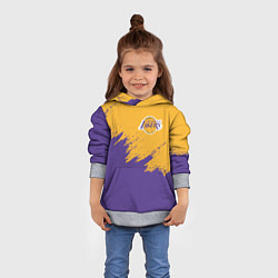 Толстовка-худи детская LA LAKERS, цвет: 3D-меланж — фото 2