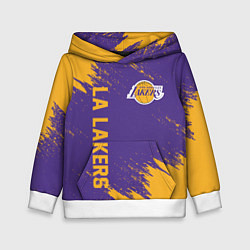 Толстовка-худи детская LA LAKERS, цвет: 3D-белый