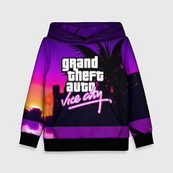 Толстовка-худи детская GTA:VICE CITY, цвет: 3D-черный