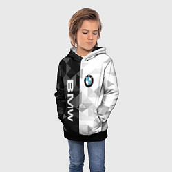 Толстовка-худи детская BMW, цвет: 3D-черный — фото 2