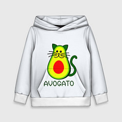 Толстовка-худи детская AVOGATO, цвет: 3D-белый