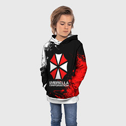 Толстовка-худи детская UMBRELLA CORPORATION, цвет: 3D-белый — фото 2