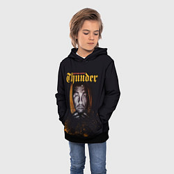 Толстовка-худи детская Arturo 'Thunder' Gatti, цвет: 3D-черный — фото 2