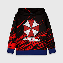 Толстовка-худи детская UMBRELLA CORP, цвет: 3D-синий