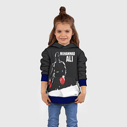 Толстовка-худи детская Muhammad Ali, цвет: 3D-синий — фото 2