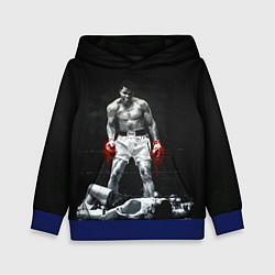 Толстовка-худи детская Muhammad Ali, цвет: 3D-синий