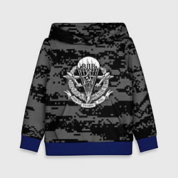 Толстовка-худи детская ВДВ СССР, цвет: 3D-синий