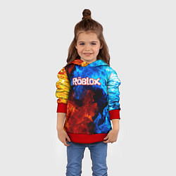 Толстовка-худи детская ROBLOX, цвет: 3D-красный — фото 2