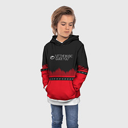 Толстовка-худи детская ASOT Let The Music Guide You, цвет: 3D-белый — фото 2
