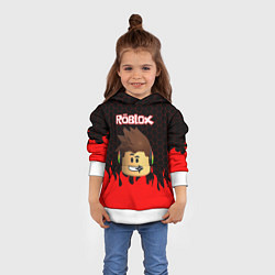Толстовка-худи детская ROBLOX, цвет: 3D-белый — фото 2