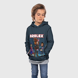 Толстовка-худи детская ROBLOX, цвет: 3D-меланж — фото 2