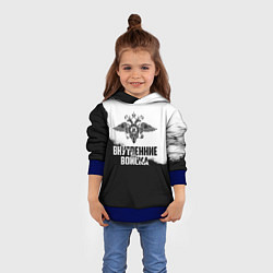 Толстовка-худи детская Внутренние Войска, цвет: 3D-синий — фото 2
