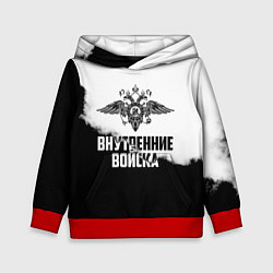Толстовка-худи детская Внутренние Войска, цвет: 3D-красный