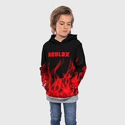Толстовка-худи детская ROBLOX, цвет: 3D-меланж — фото 2