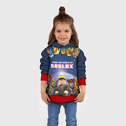 Толстовка-худи детская ROBLOX, цвет: 3D-красный — фото 2